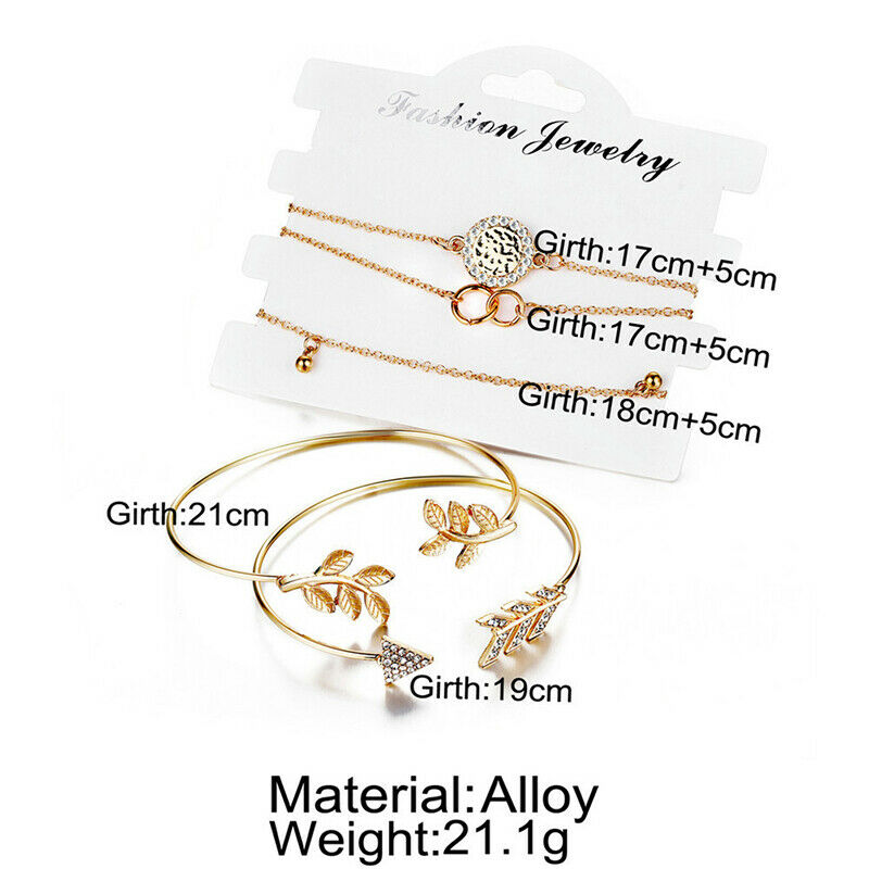 Bohemian Tassel Bracelets for Women Jewelry Geometric Leaves Beads Bracel.l8