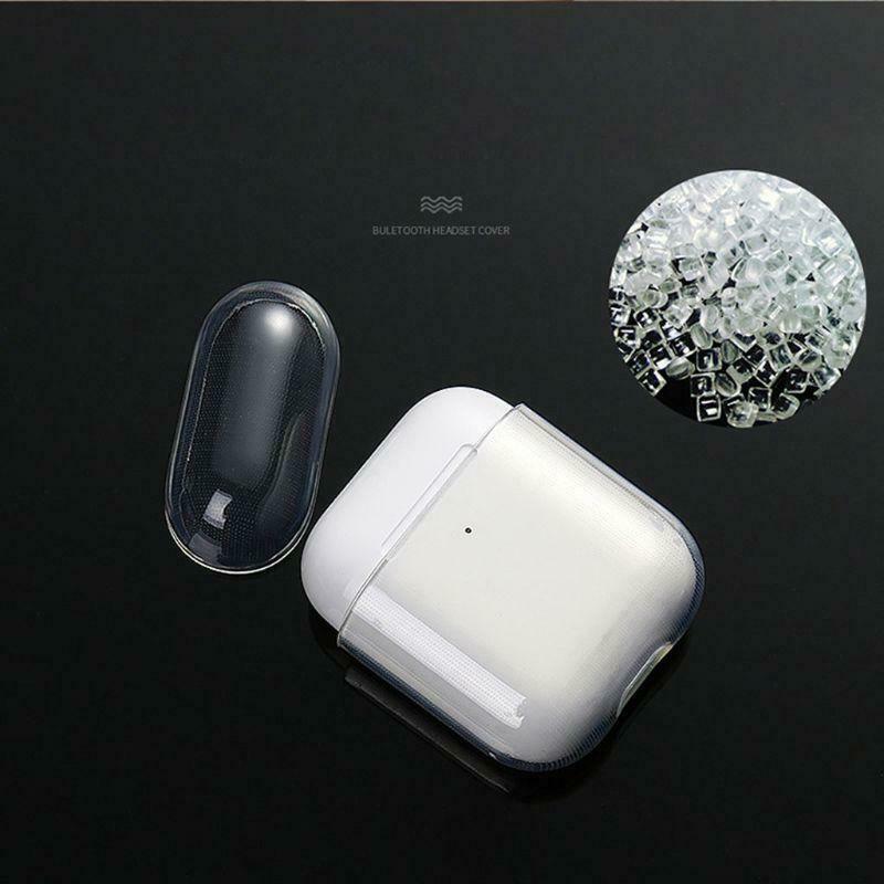 Soft TPU Transparent Cover Earphone Protective Case Clear Skin For AirPods 1/ 2