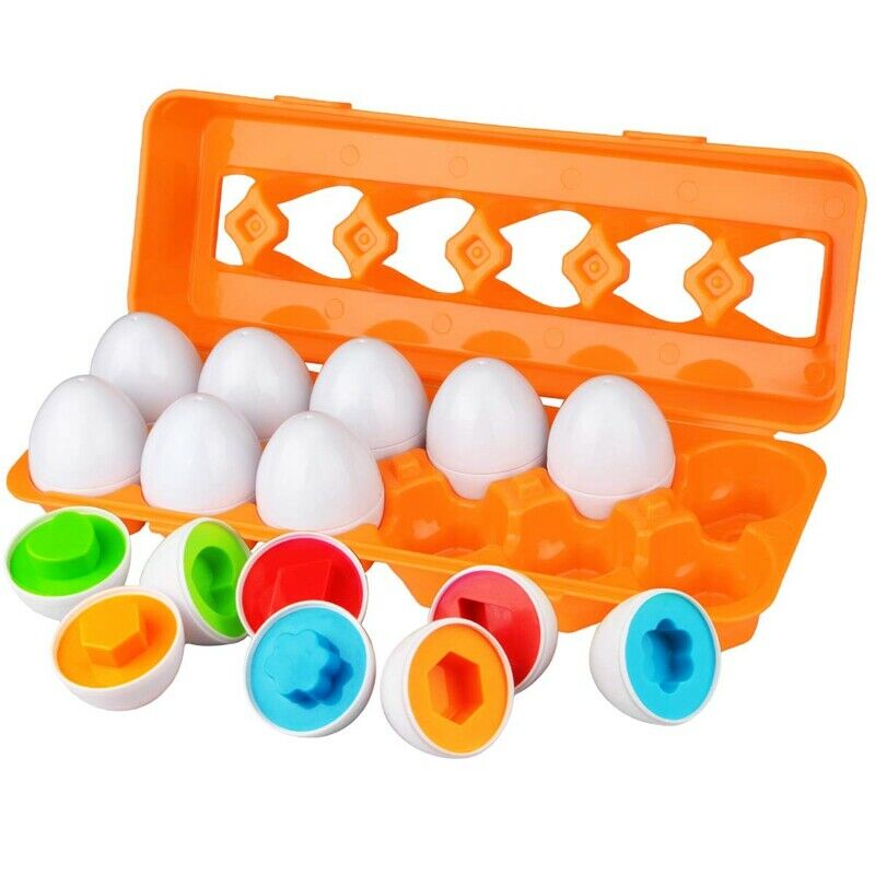 Toddler Eggs Set Toys for 1 2 3 Years Old Boys Girls Colour Sorting EducatioR4W4