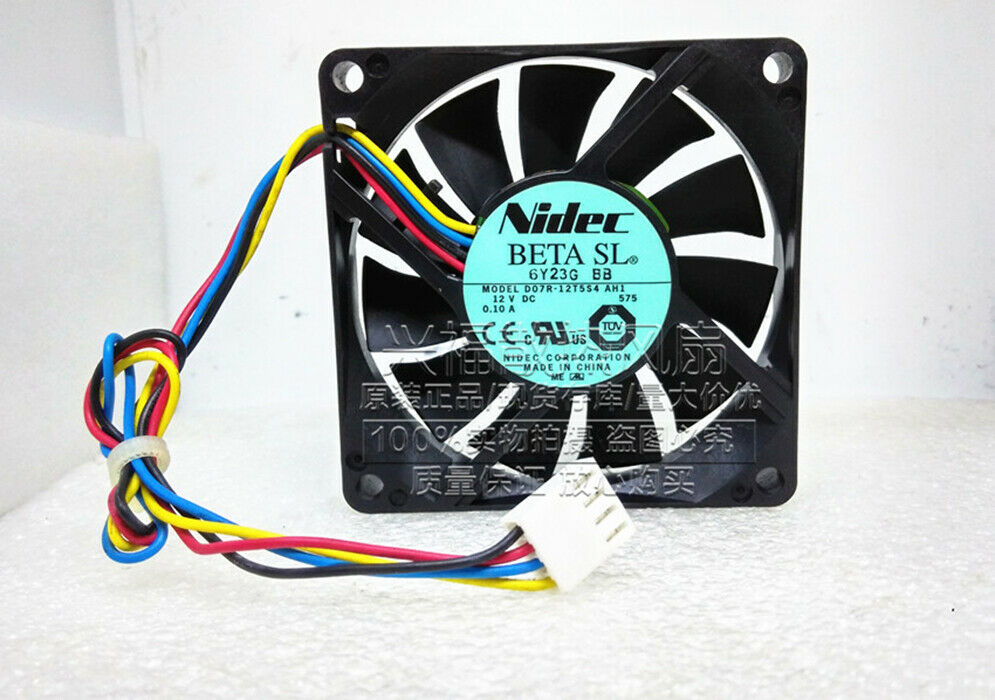 1PC new for Nidec D07R-12T5S4 AH1 12V 0.10A 7CM 7015 4 pin PWM ball fan