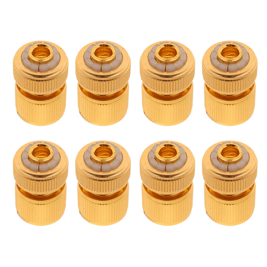 8Pcs 1/2'' Female Quick Connector Fitting for Watering Hose Tap Auto Stop
