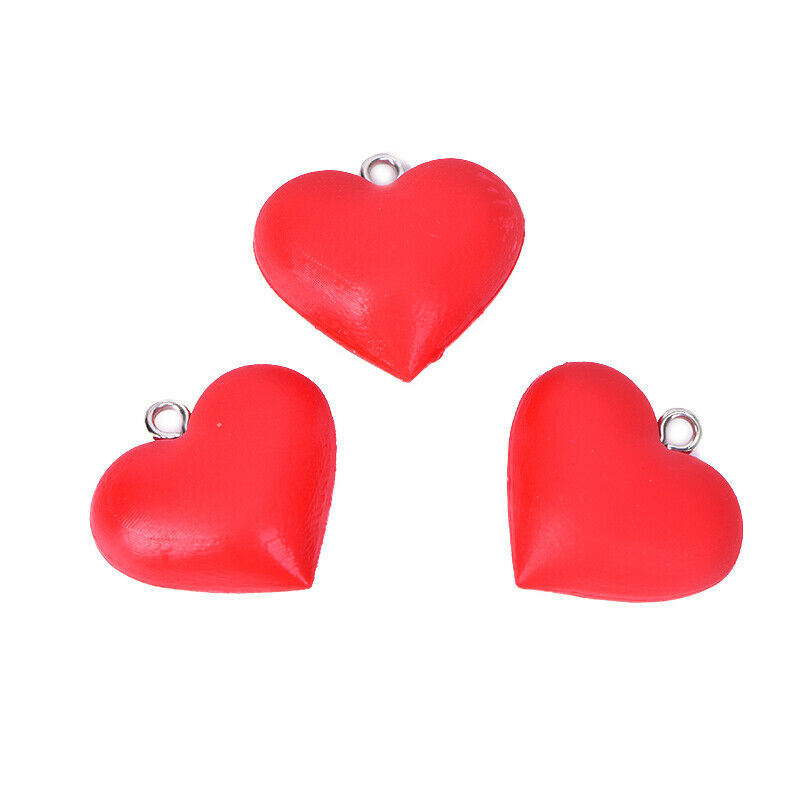 10pcs/lot Heart Charms Pendant DIY Earrings Bracelet Findings Jewelry MakingJ DD