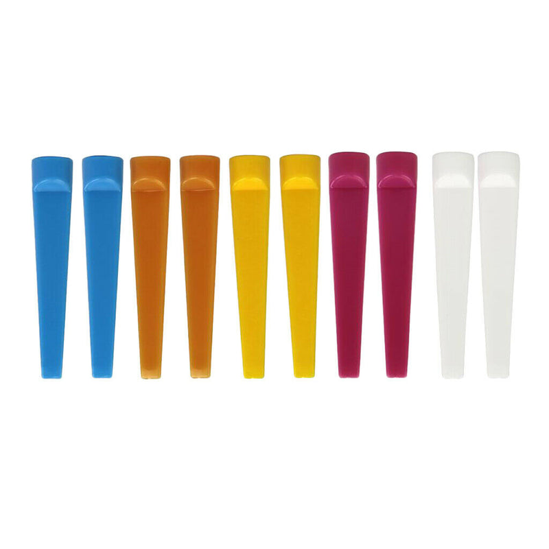 10 Count Durable Plastic Wedge Golf Tees 74mm Random Color Golfer Training