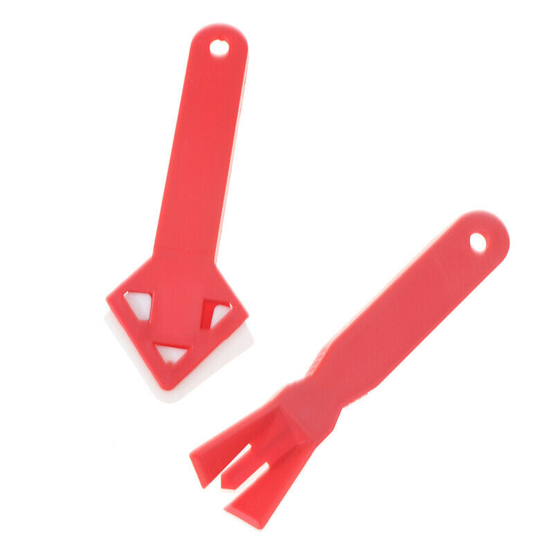 2Set Silicone Glass Cement Scraper Tool Caulking Finishing Sealant Grout Remo JY