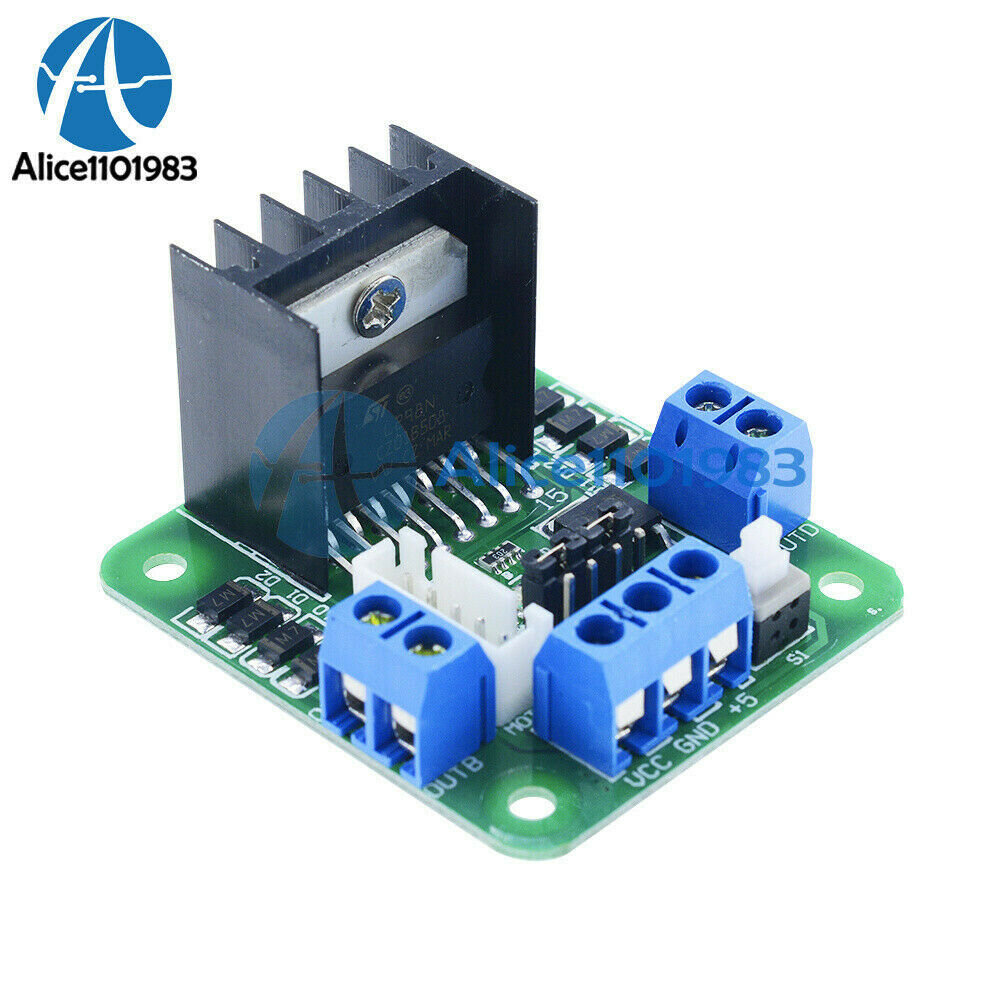 2PCS L298N Dual H-Bridge DC Stepper Motor Drive Controller Board for Arduino DIY