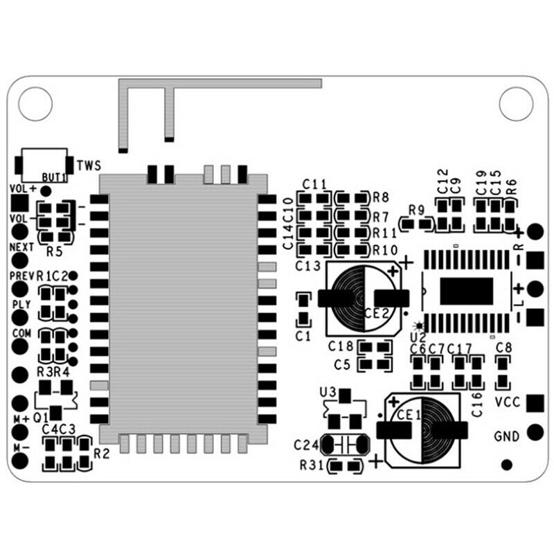 QCC3031/3034 Bluetooth Amplifier Audio Board 4 Ohm Power Amplificador APTXLLE7C8