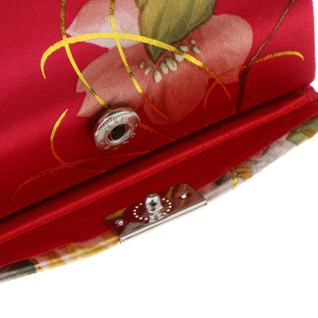 Brocade Lipstick Lip Gloss Case Carry Storage Box Lip Balm Holder w/ Mirror #N