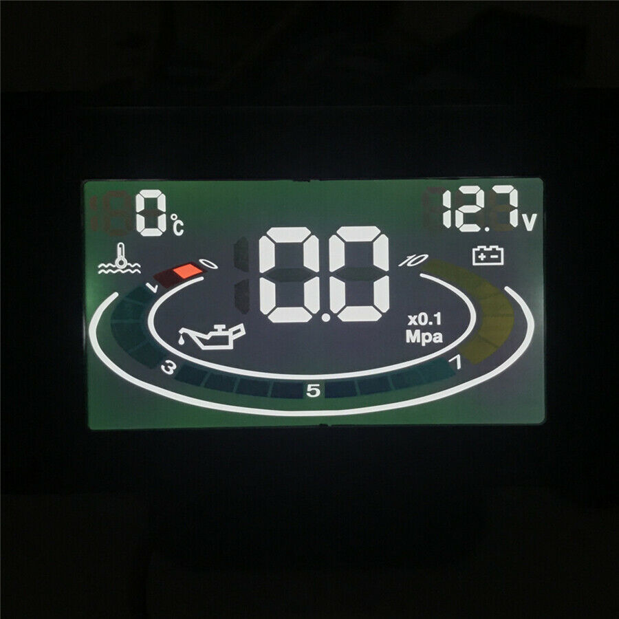 Advanced MCU Real-time Monitor Water Temp Battery Voltage Oil Pressure LCD Gauge
