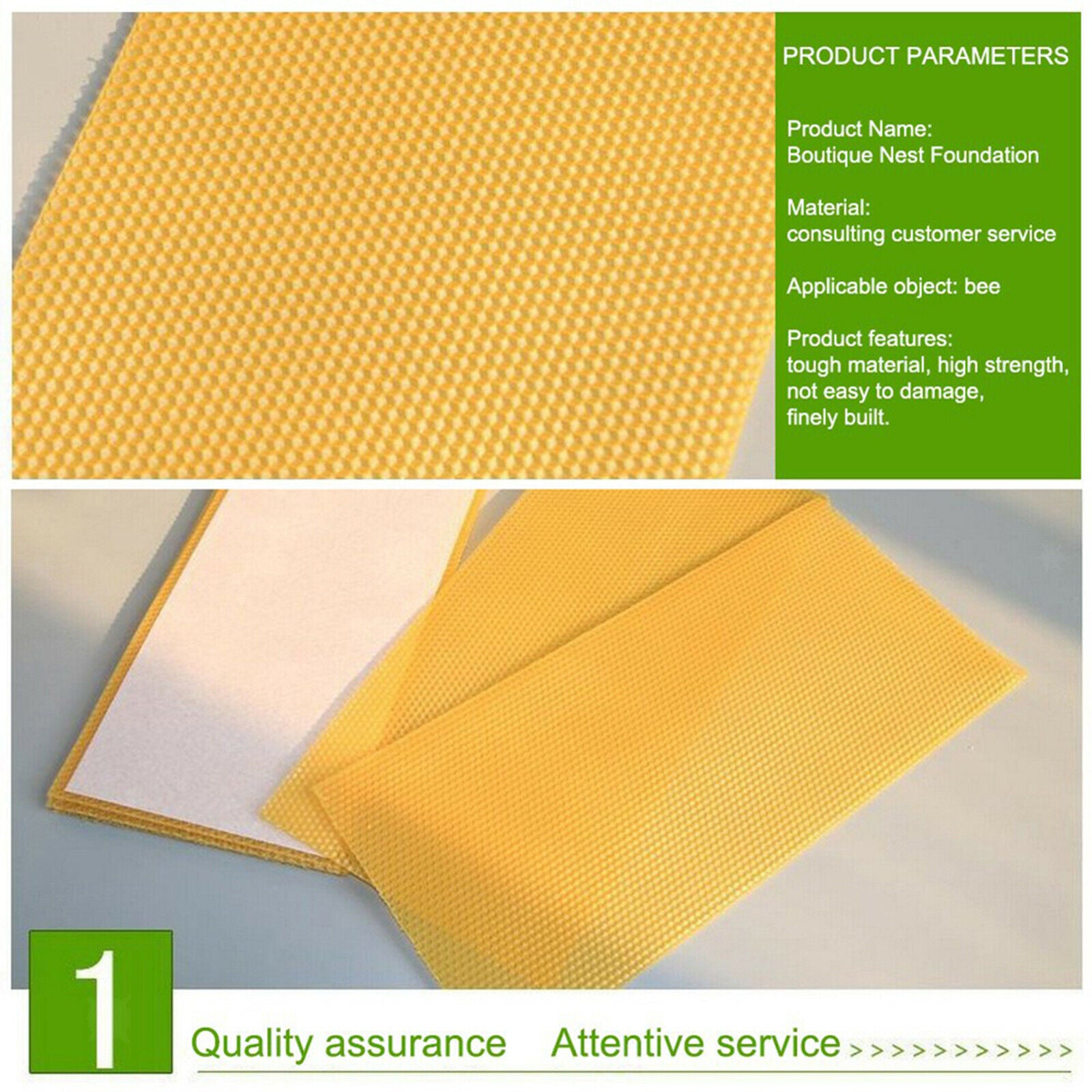 10Pcs Beeswax Sheets Beeswax Foundation Sheets Candle Making Bee Hive Deep