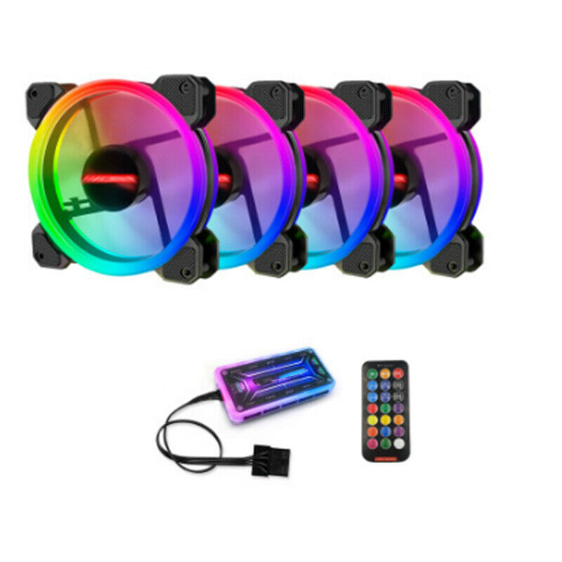 2X(KEEPRO LED Case Fan 120Mm Fans Silent Sleeve Bea 3Pin Desktop PC Fan ComH6U8)