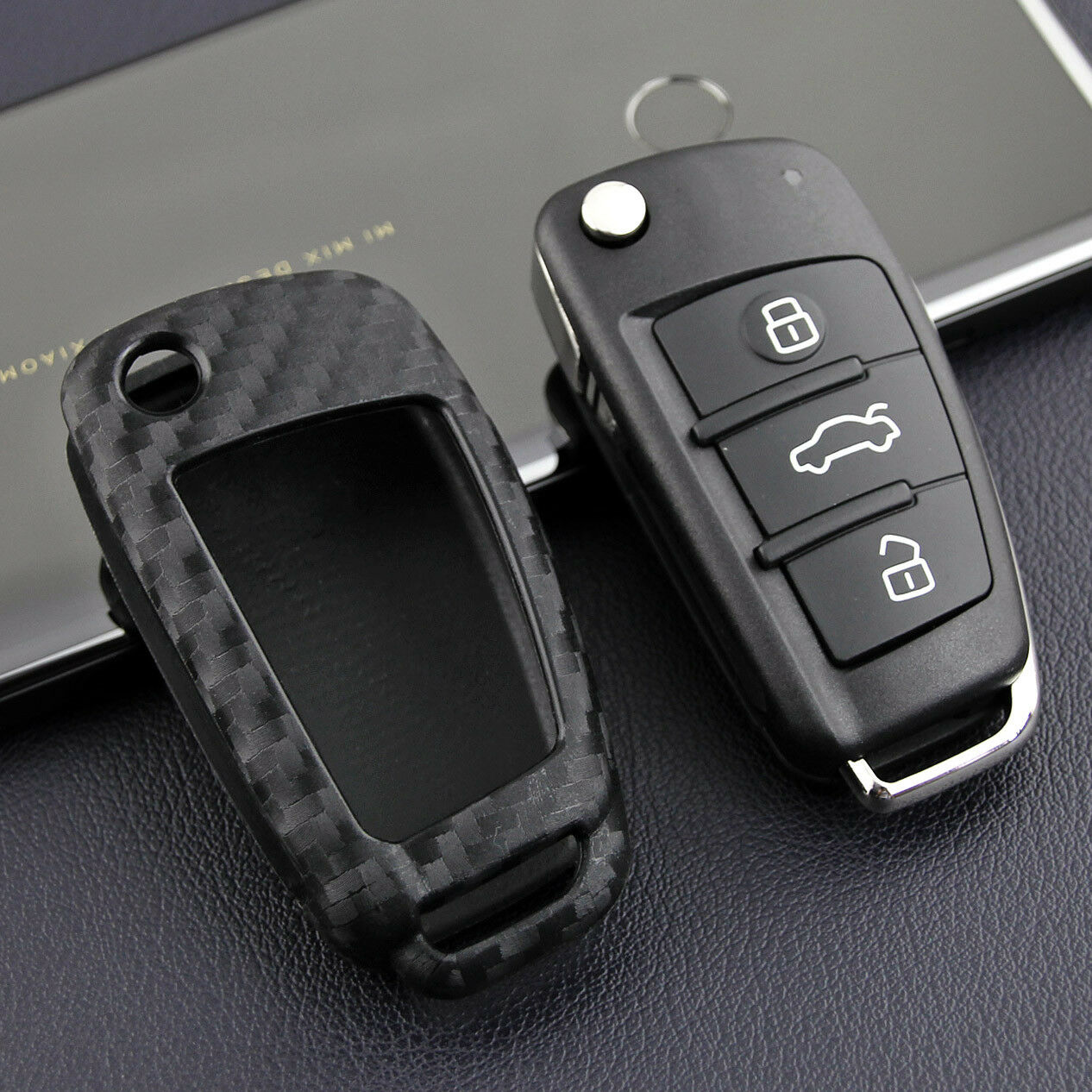 2019 Car Key Case Shell Protect For Audi A1 A3 S3 Q3 Q7 TT A6L Keychain Fob