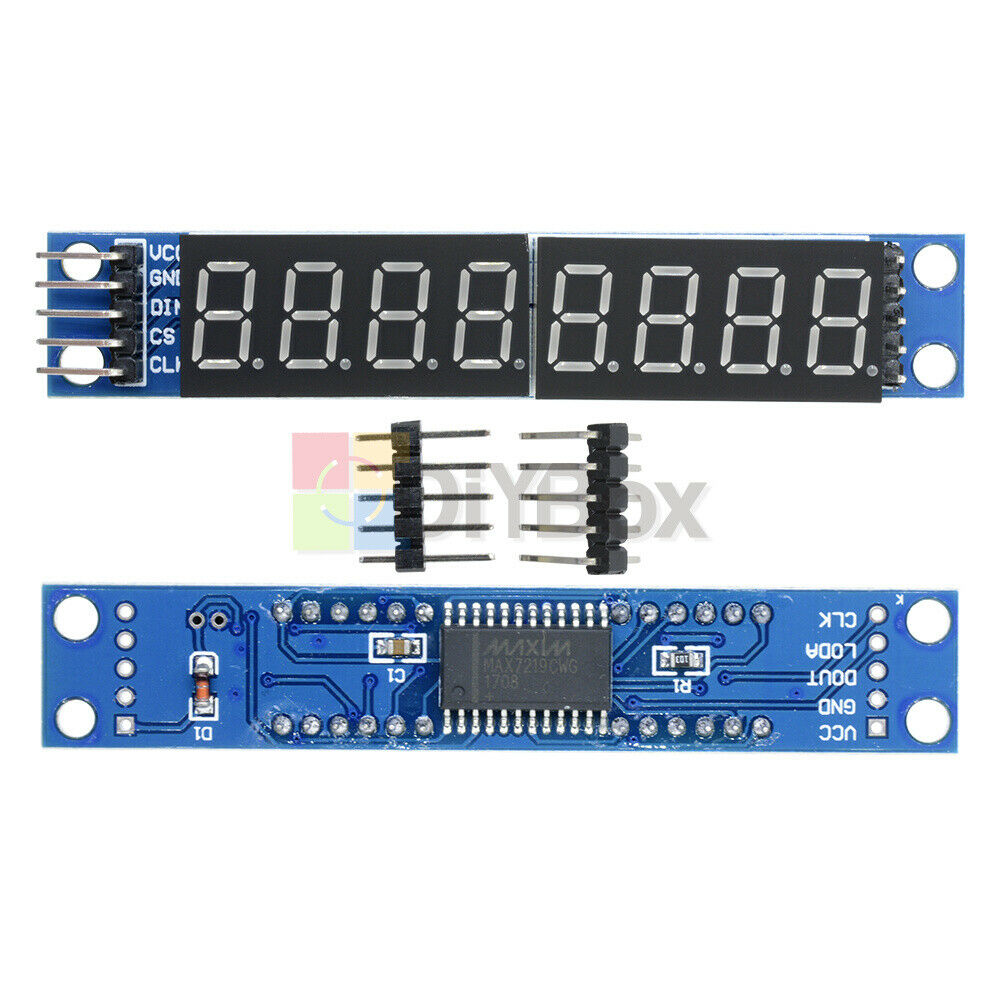MAX7219 Digital Red LED Dot 8 Digit Display Module Board Fr Arduino Raspberry Pi