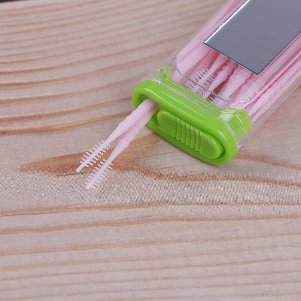 Dental floss toothpicks brush hair 30pcs in plastic mirror box oral healt.l8