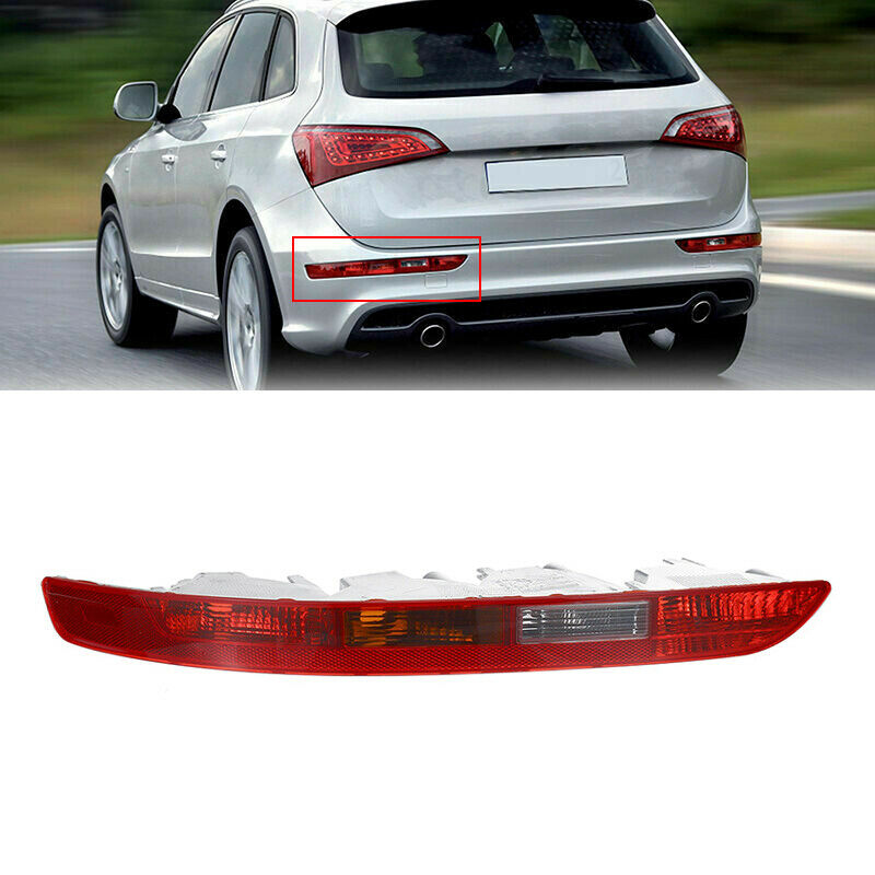 Left Side Rear Red Bumper Reflector Tail Light Brake Stop Lamp For Audi Q5 09-16