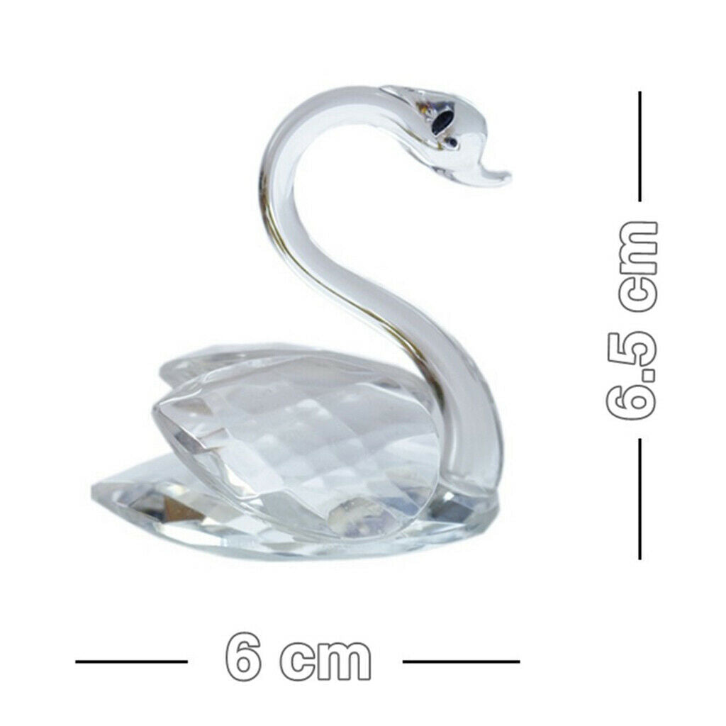 Artificial Crystal Rhinestone Swan Table Centerpieces in Package Box 2.56 x 2.36