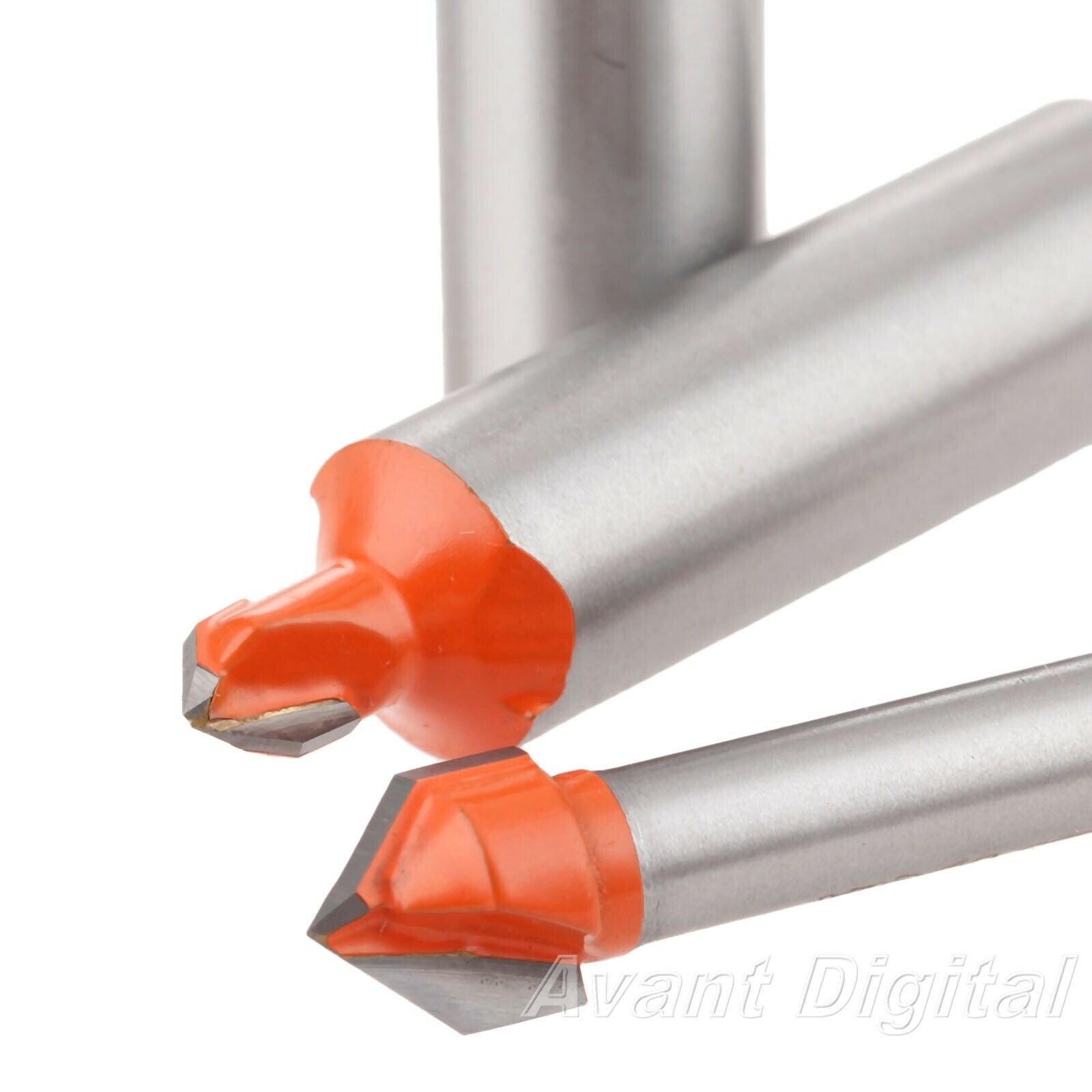 1/4"*3/8" Carbide Woodworking Flush Trim V Shape Router Bit Mill Trimmer Cutter