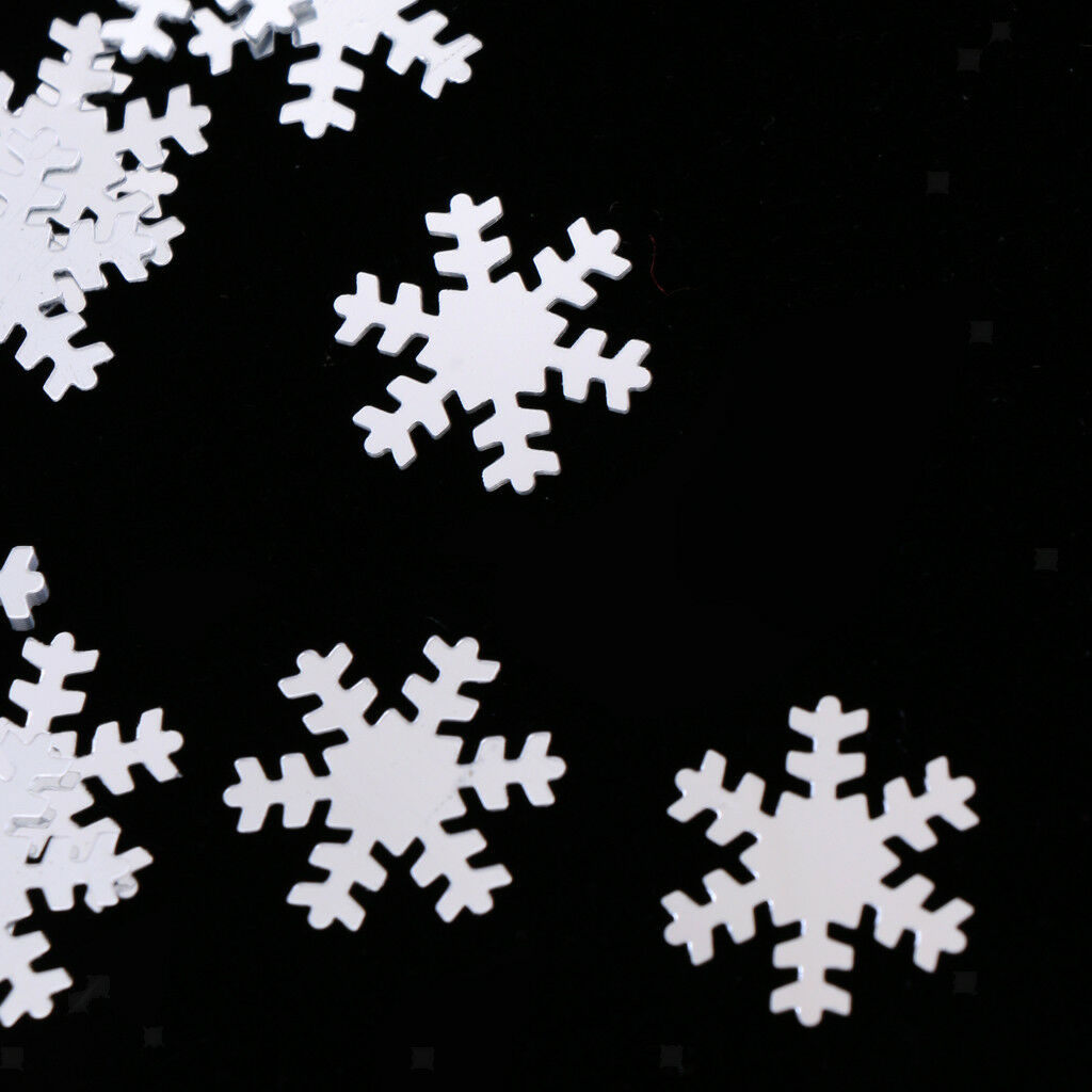 White Snowflake Christmas Party Dinner Table Confetti Sprinkles Decor 15g