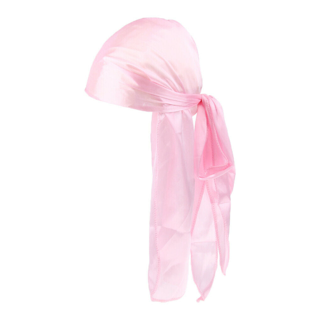 Durag   Headwrap Hair Loss Headscarf Muslim Turban Beanie Headwear Pink