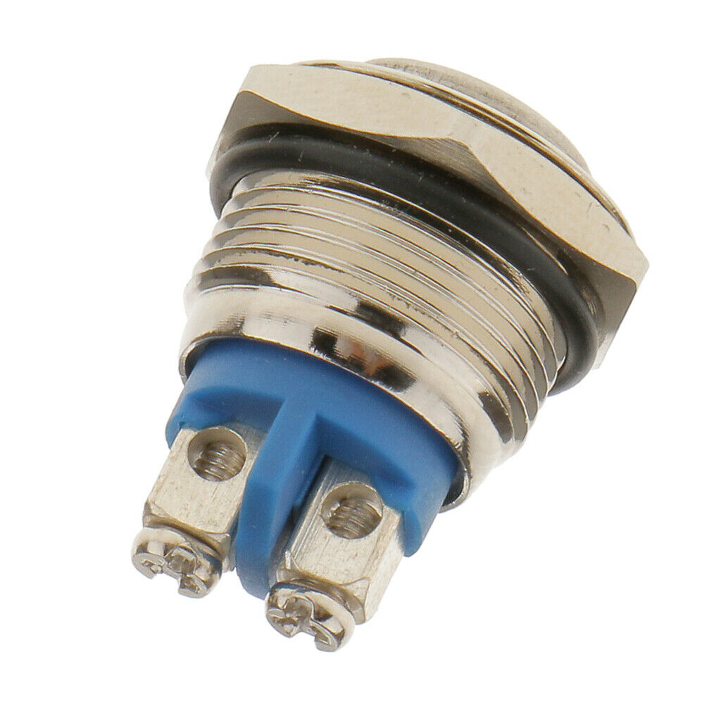 12V 16mm Car SPST Momentary Push Button Switch