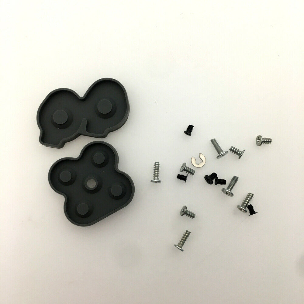Replace Buttons Silicone Conductive Rubber Pad+Screw sets for Game Boy Micro GBM