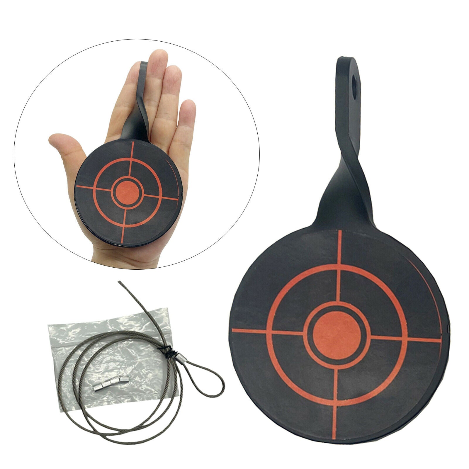 Sturdy Spinner Target Plate Dia. 8cm Resetting Targets Shooting Practice