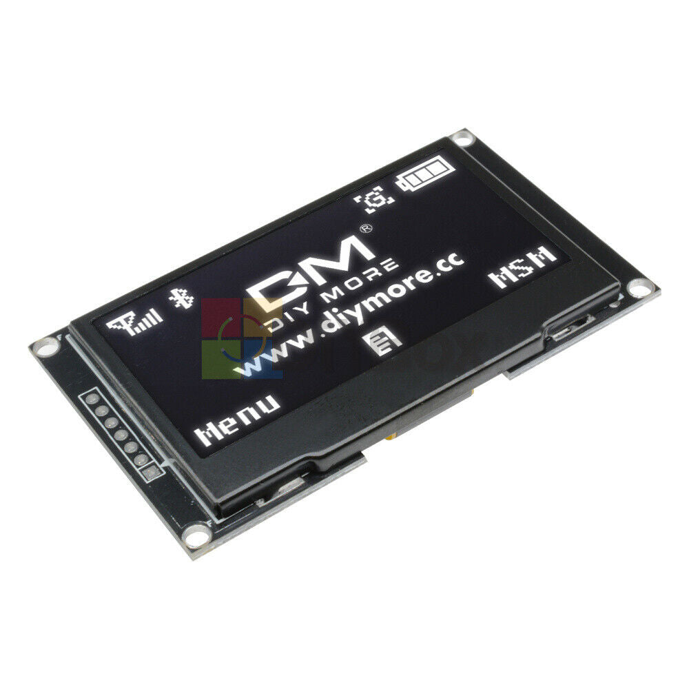 2PCS 2.42" SPI IIC 128X64 White OLED LED LCD Display Module SSD1309 for Arduino