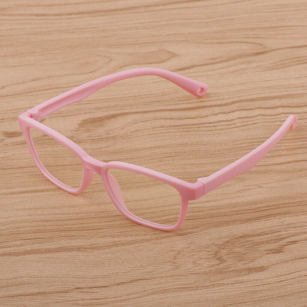 4x Kids Eyeglasses Blue-blocking Silicone Frame Children Glasses Eyewear