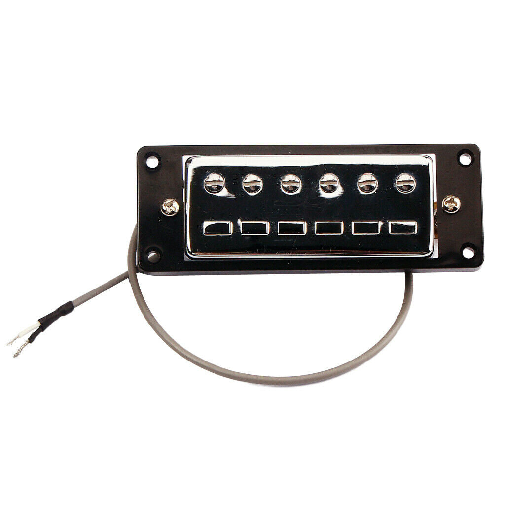 Mini Humbucker Pickups Bridge and Neck Set for Electric Guitar Parts Chrome
