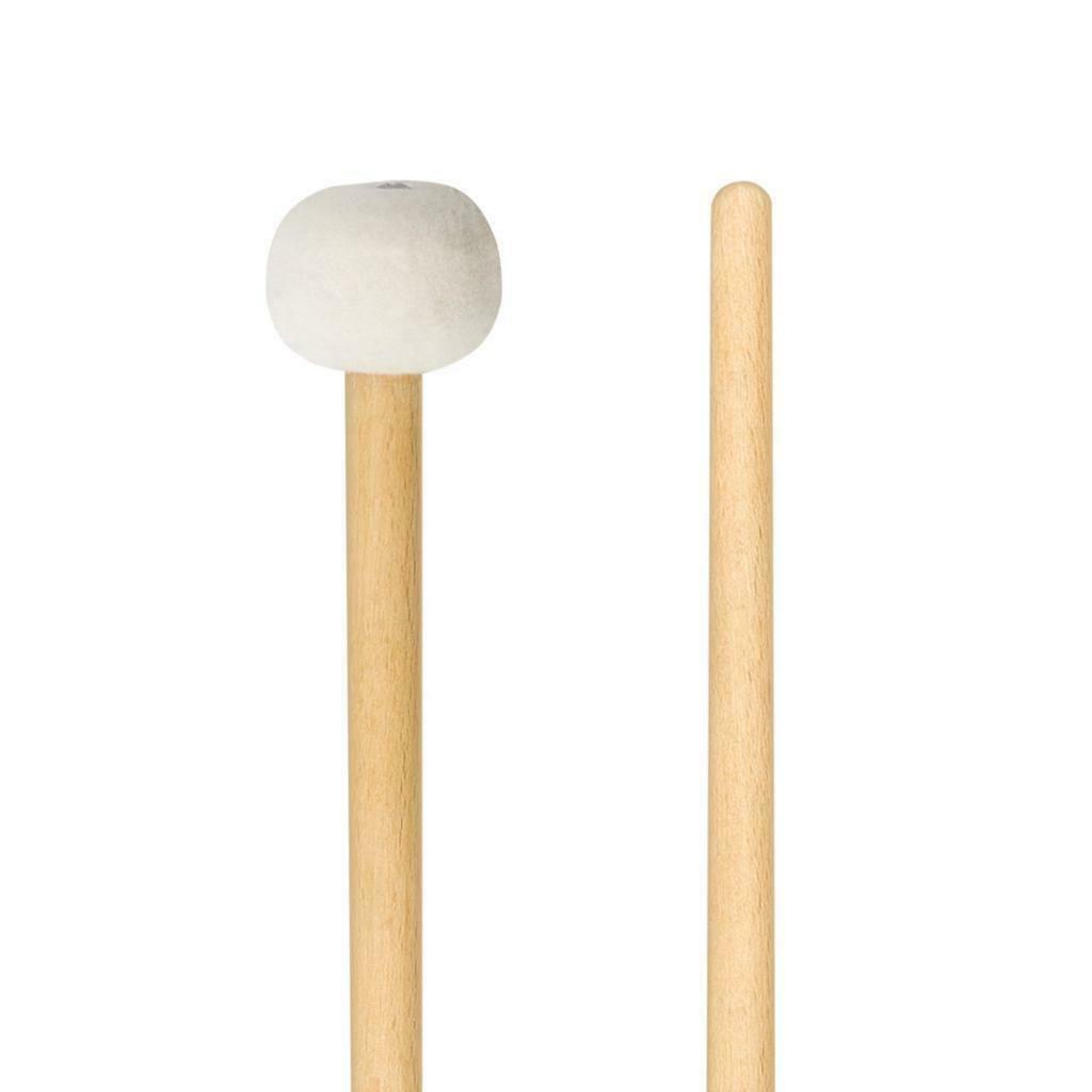 Pack of 2 Bass Drum Mallet Felt Head Percussion Mallets Timpani Sticks with