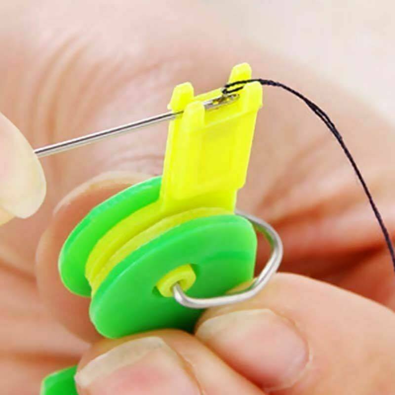US 3* Elderly Use Automatic Easy Sewing Needle Device Threader Thread Guide Tool