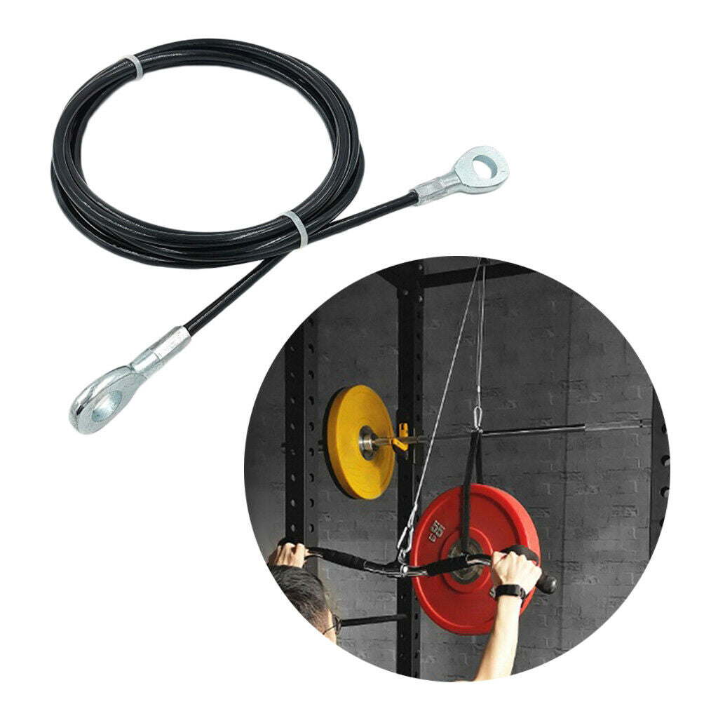 2m Adjustable Fitness DIY Pulley Cable Rope Triceps Training Gym Accessories
