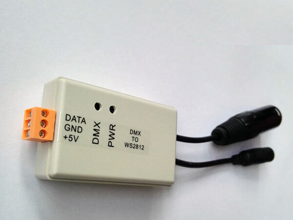New DMX to 5V WS2811 WS2812 Controller Up to 170 Pixels DC 5V