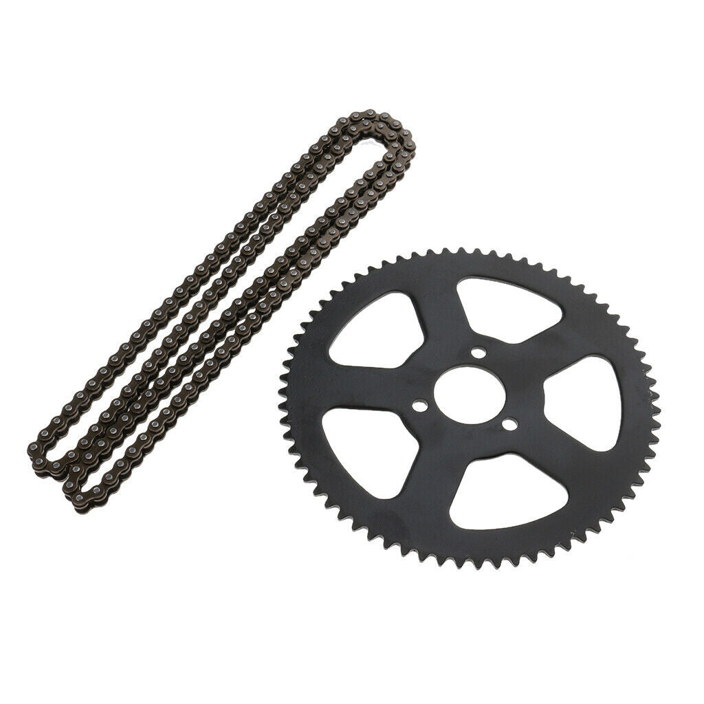 Clutch Drum Bell Housing & 25H 68 Links Drive Chain & Sprocket For 49cc