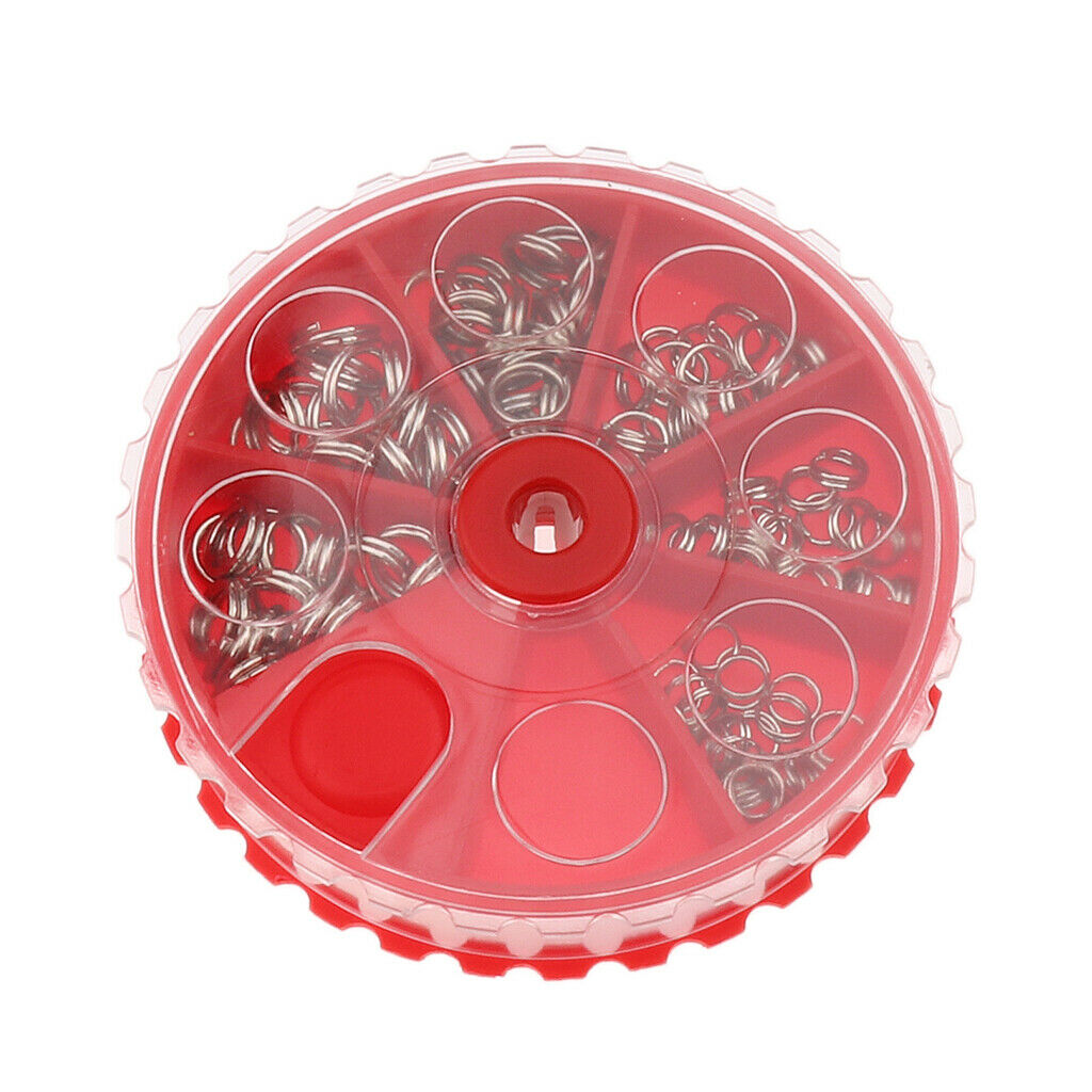 Stainless Steel Split Rings Fishing Tackle Ring Chain Connector Strong Split