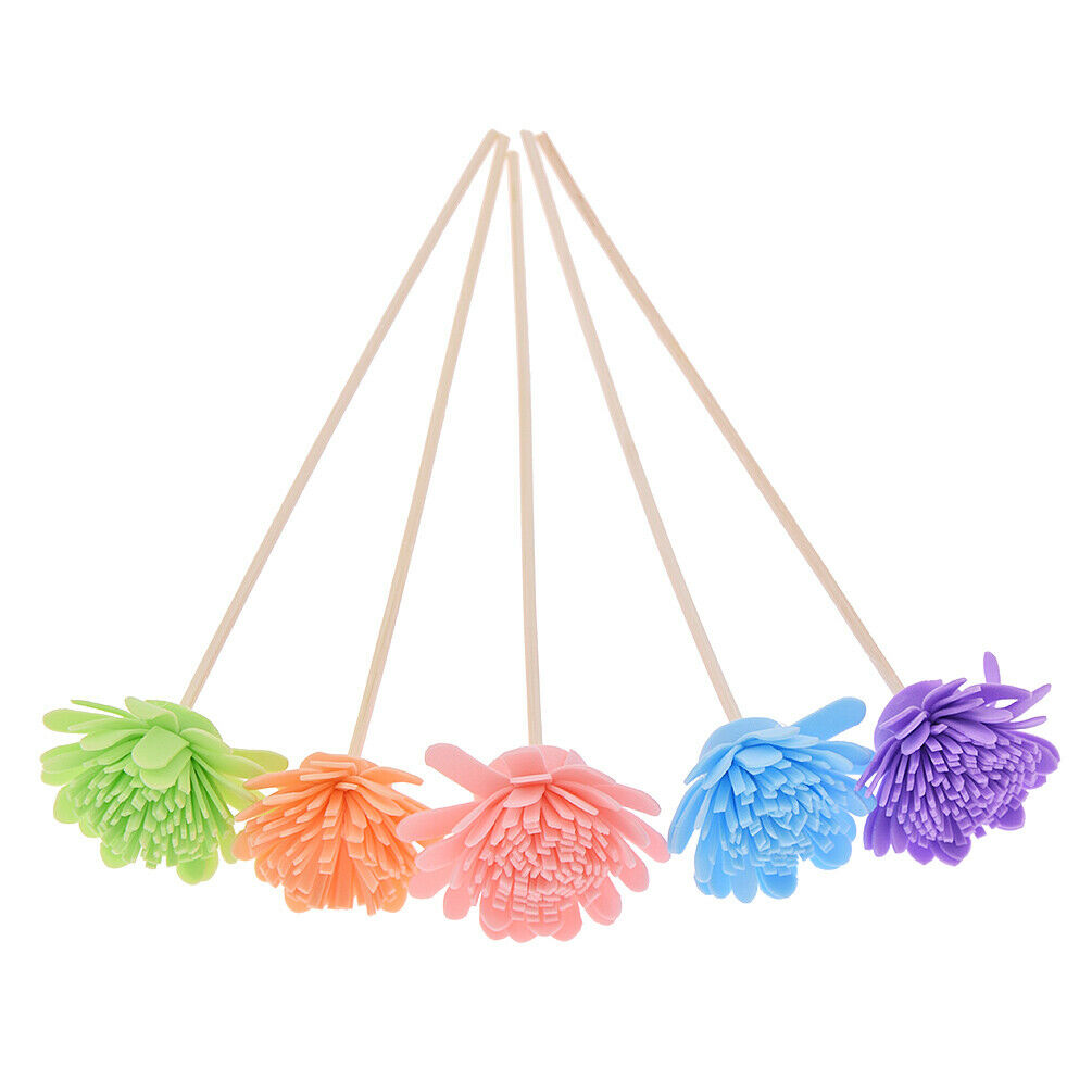 5PCS Mixed Color Rattan Reed Diffuser Sticks Chrysanthemum Aroma Home Fragrance