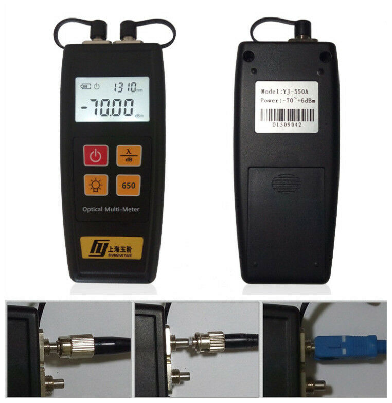 Mini Size All-in-One Fiber Optical Power Meter 30mW Visual Fault Locator YJ-550