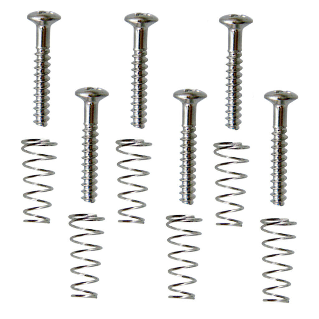 12 Pieces Electric Guitar Single Coil Humbucker Pickup Springs Screws