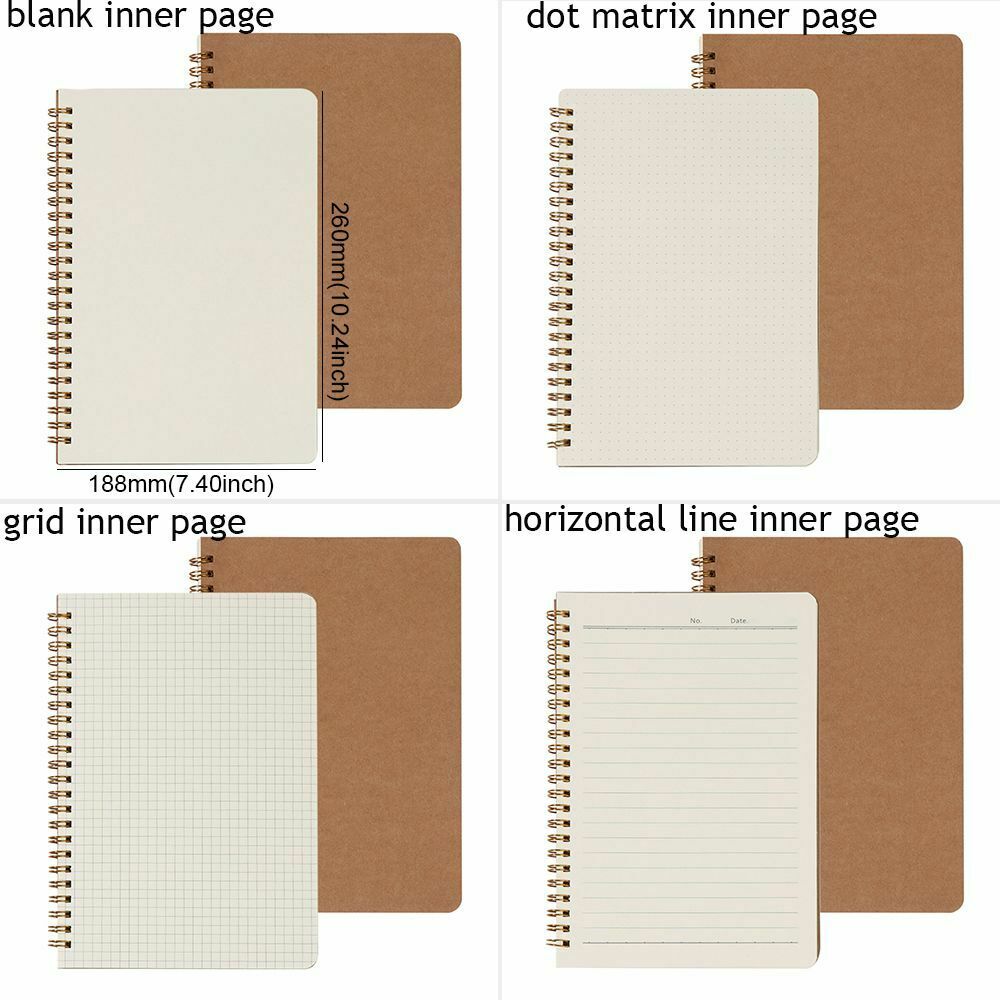 Diarybook Retro Car Line 16K Workbooks Kraft Paper Notebook Coil Notebooks B5