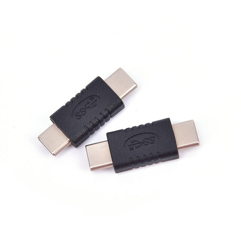 USB 3.1 Type-C Male to Male Adapter Straight Tiny Adaptor Connector Conve.l8