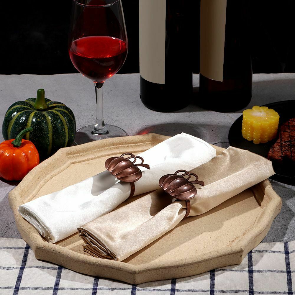 Bronze Weddings Napkin Holders Dinner Tables Rings Pumpkin Napkin Ring Fall