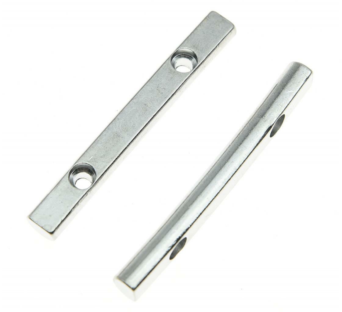 2x 44.5mm Chrome Electric Guitar String Retainer Bar for Floyd Rose Guitar