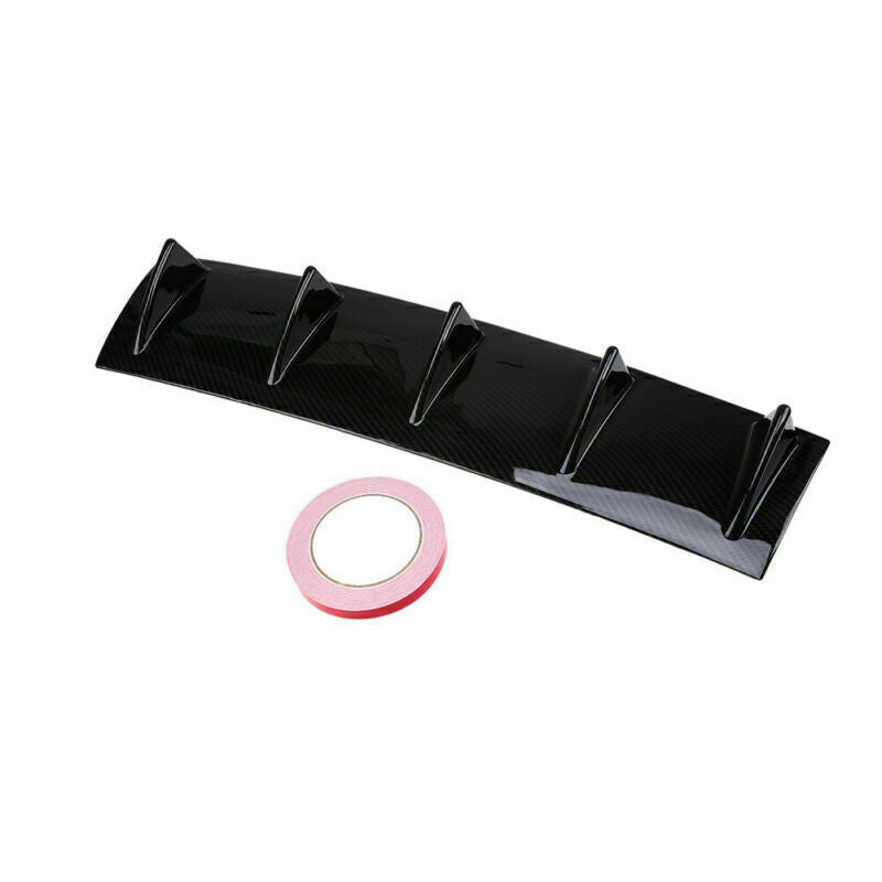 Imitate Carbon Fiber Style Rear Bumper Lower Diffuser Shark Fin SET Spoiler Tape