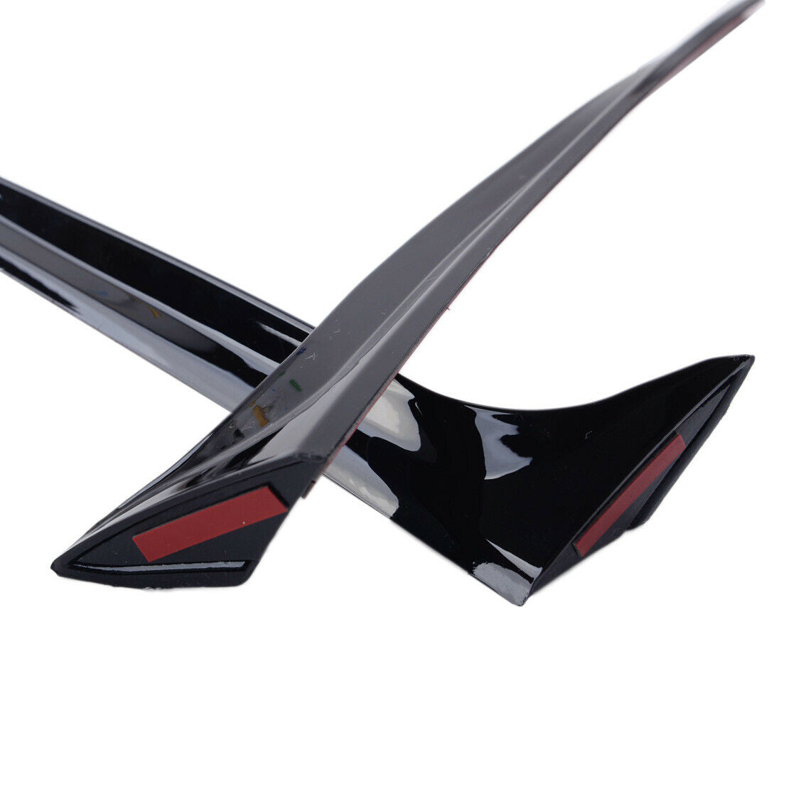2x Rear Window Spoilers Canards Splitter Fit For VW Polo MK5 11-17 38.5x6.4cm An