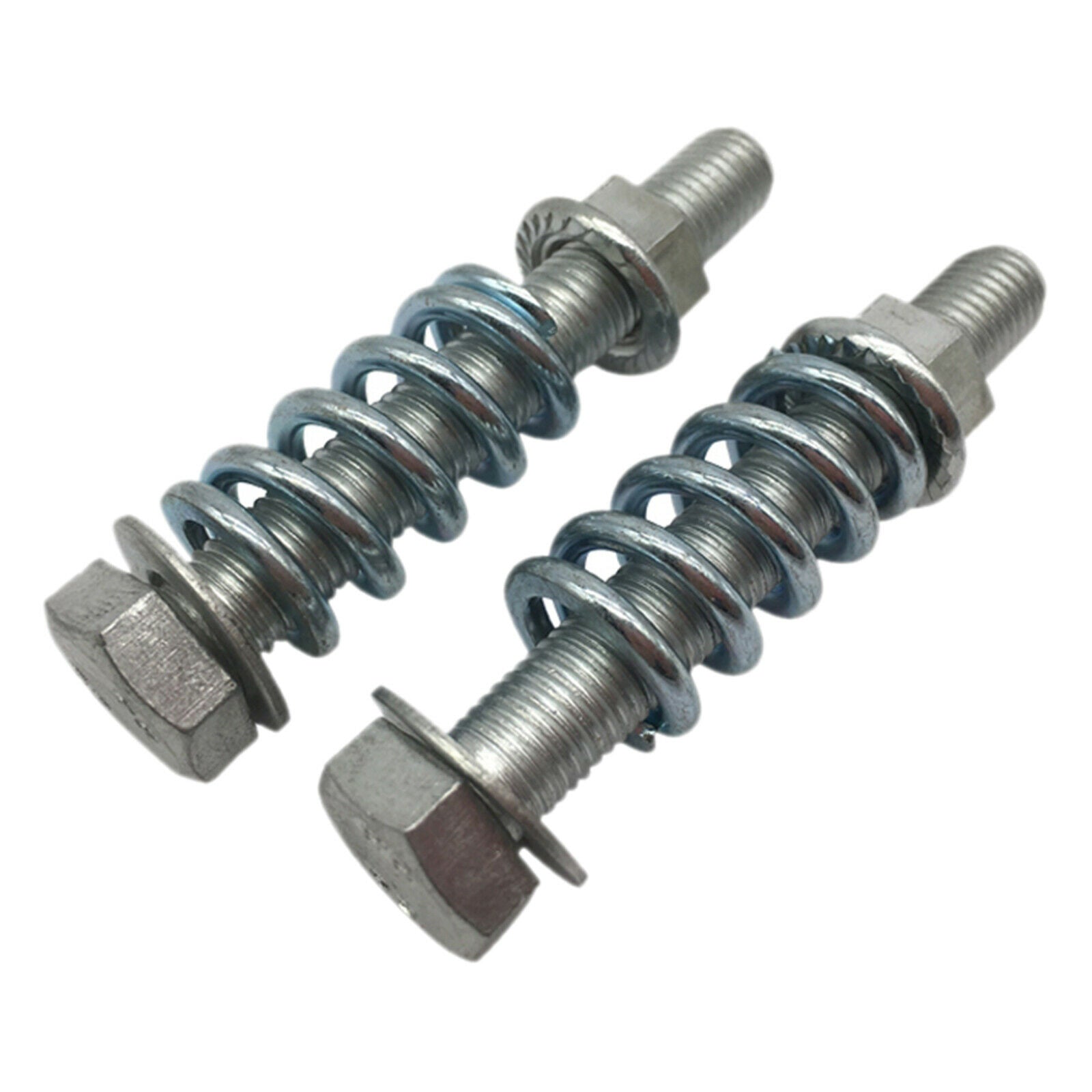 2Pcs M10x1.25 Exhaust Bolt and Spring Nut Hardware Kit Repair Replacement