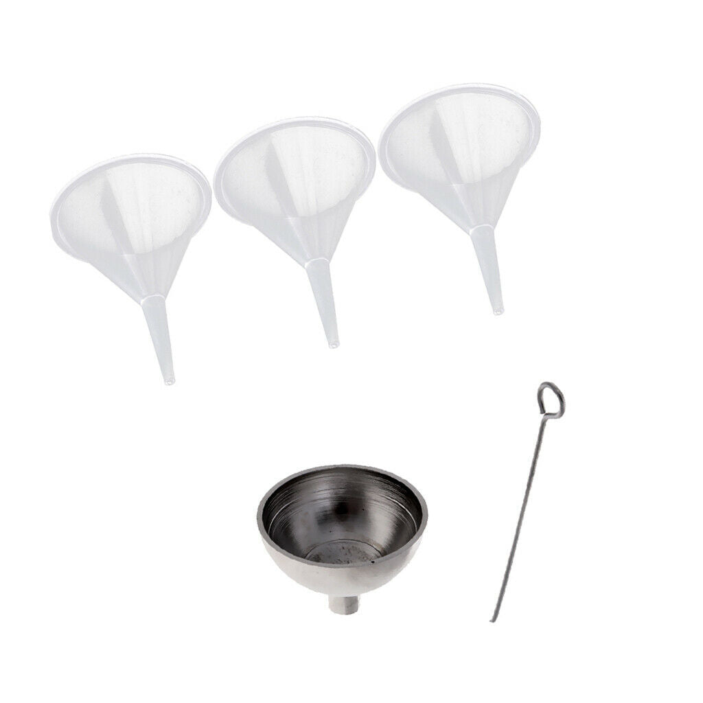 Mini Metal Plastic Funnel Kit For Filling Cremation Jewelry Urns Ashes