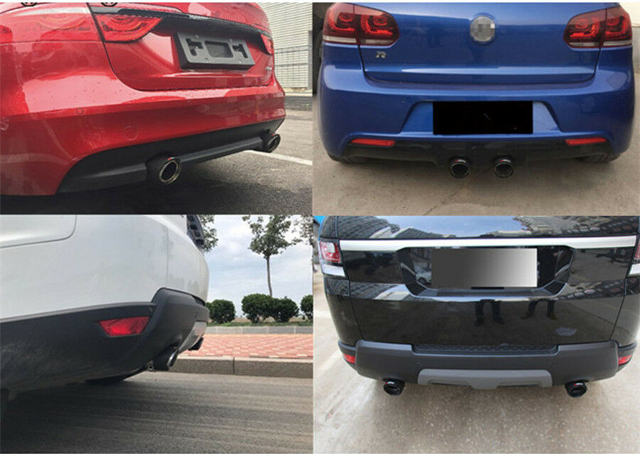 100% Carbon Fiber Muffler Trim Cover Car 54mm/89mm Exhaust Tip Escape Muffler