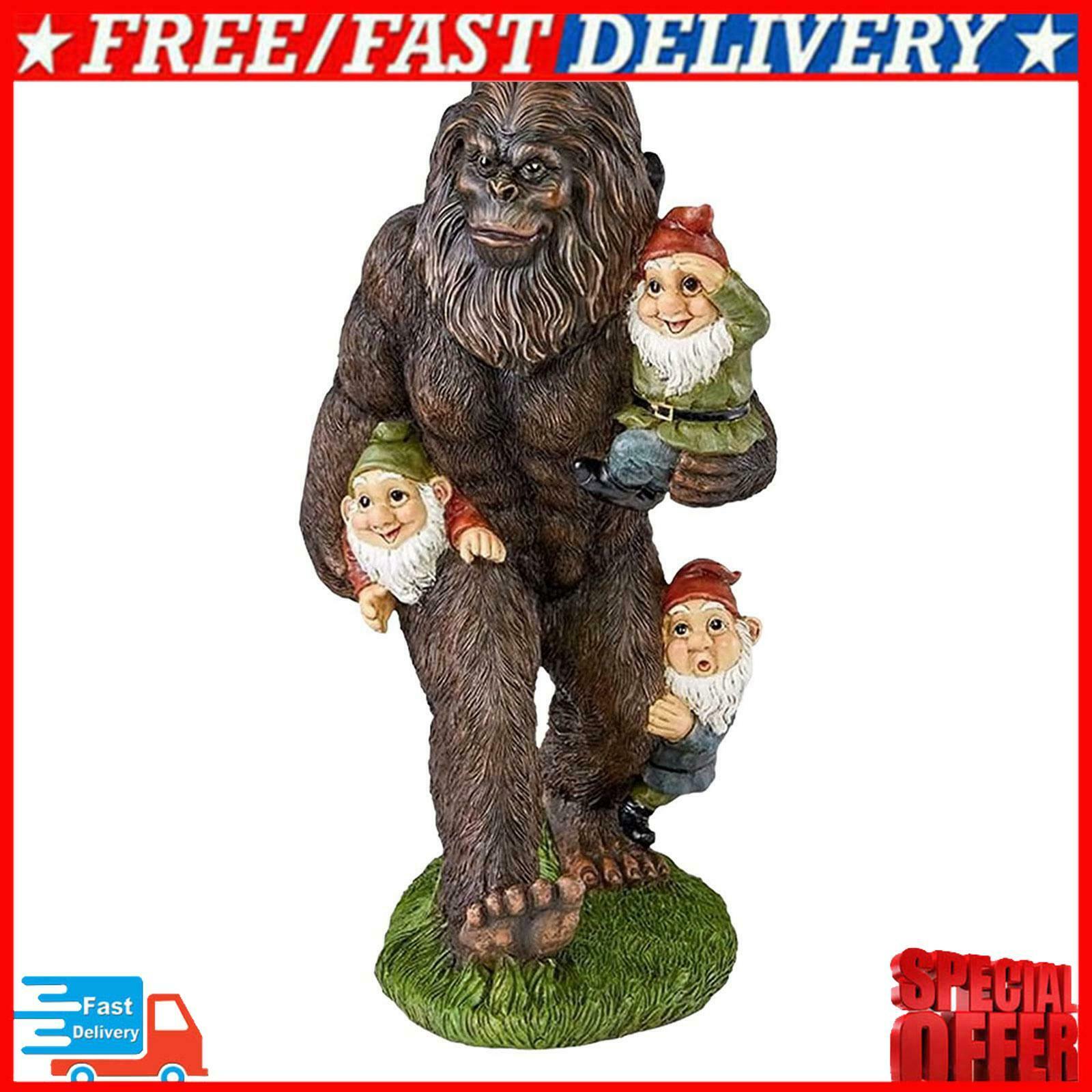 Garden Gnome Statues Outdoor Decor Sculptures Statues Bigfoot Gnomes Garden A