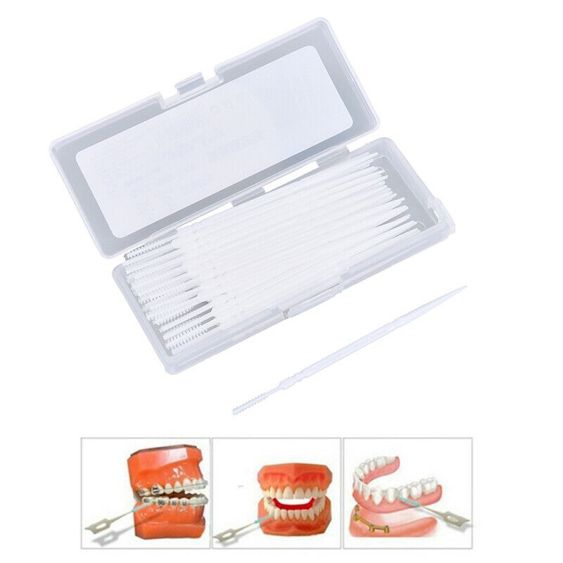 40Pcs/box Dental Floss Flosser Picks Teeth Toothpick Stick Tooth Clean Or.l8