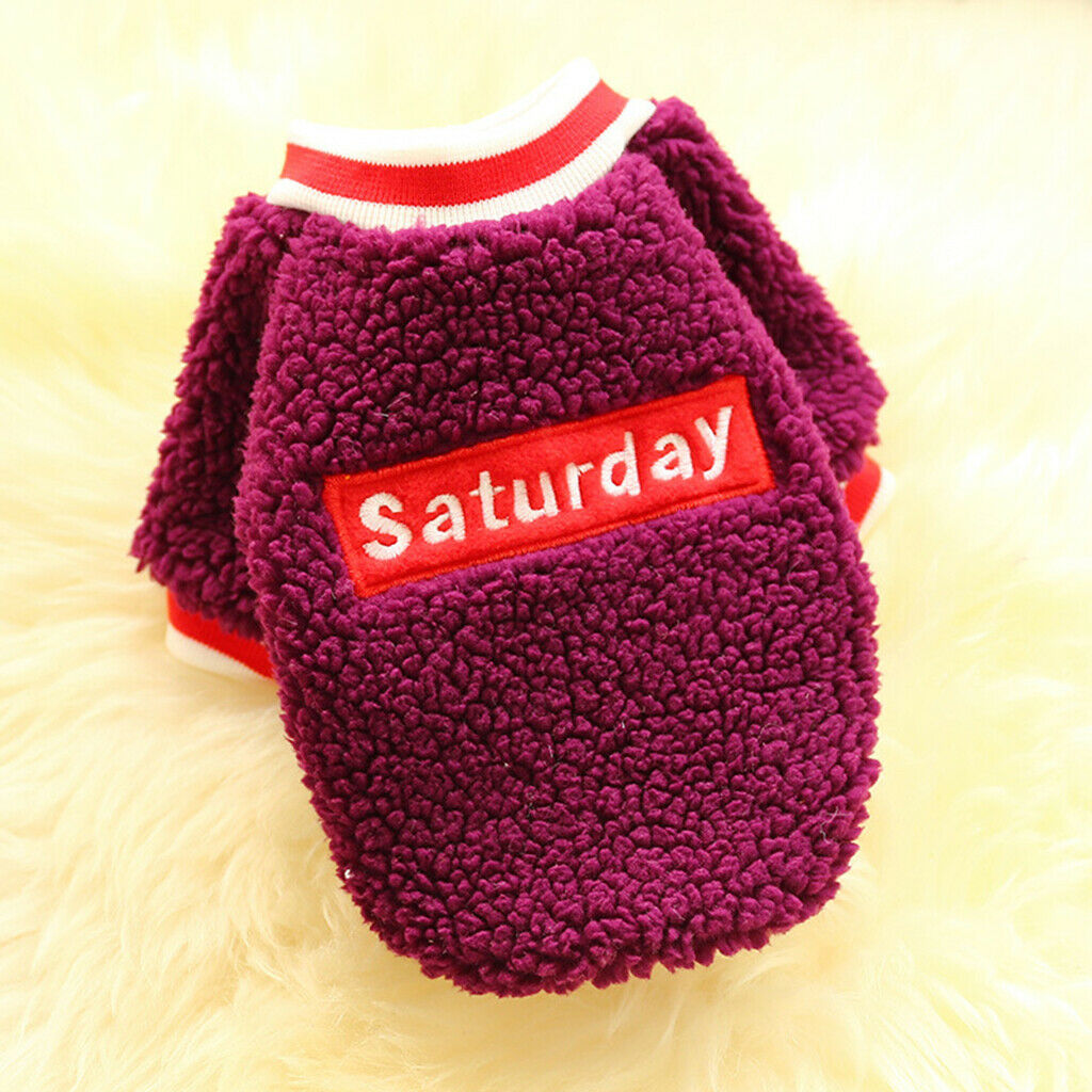 2Pcs Cute Dog Winter Warm Coat Dog Jacket Apparels For Small Dogs Puppy