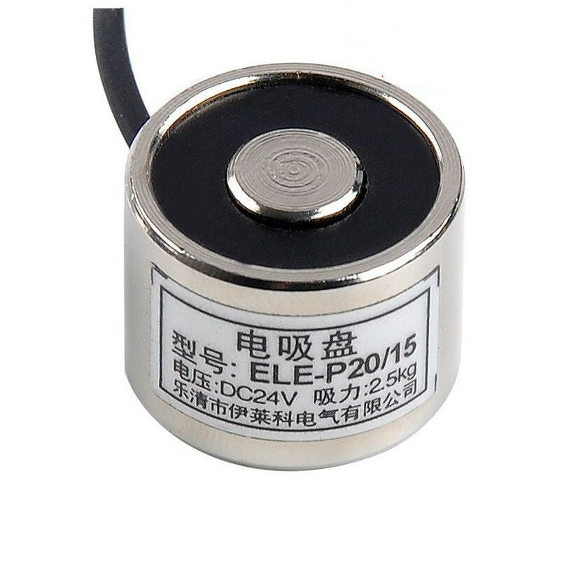 P20X15 DC24V 2.5KG Electric Lifting Magnet Electromagnet Solenoid Lift Holding